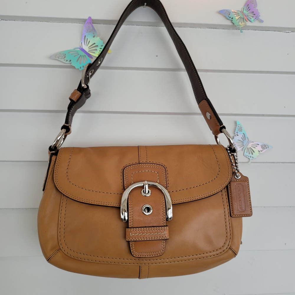 Tan Leather Shoulder Bag